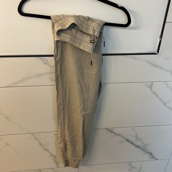 Zara Beige Linen Joggers/Trousers - Picture 5 of 5